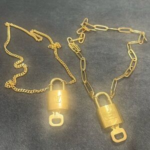 🔐 Louis Vuitton Lock and Key Necklace